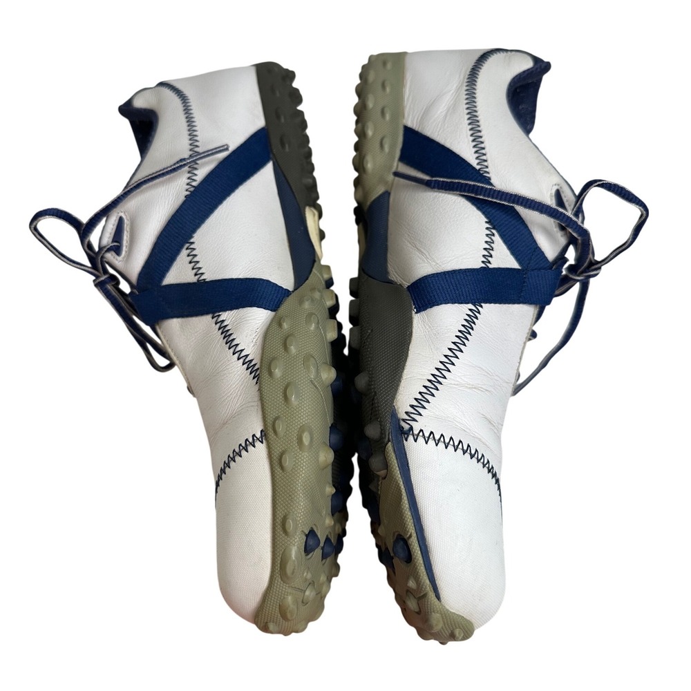 FootJoy M Project‎ Spikeless Golf Shoes Mens 10M White Blue Leather 55213 - Picture 3 of 8